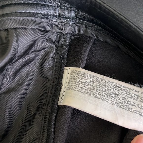 Mango polyester wide leg cropped black pants - Picture 5 of 5